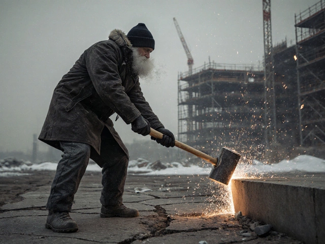 Как называется круглый ударный инструмент для строительства?