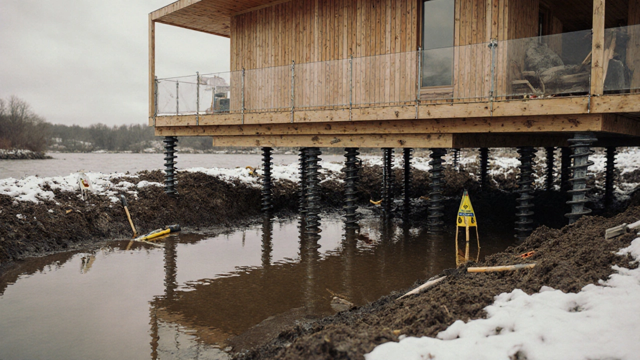 Какой фундамент выбрать, если грунтовые воды близко - лучшие решения для дома