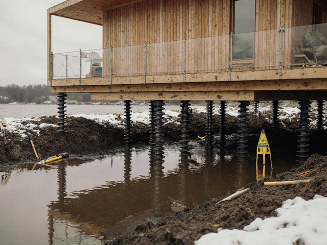 Какой фундамент выбрать, если грунтовые воды близко - лучшие решения для дома
