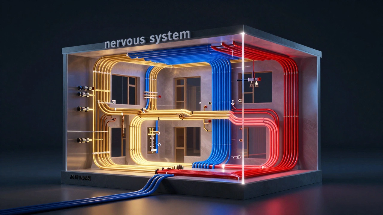 Схема инженерных сетей дома: электрика, водопровод и отопление внутри стен