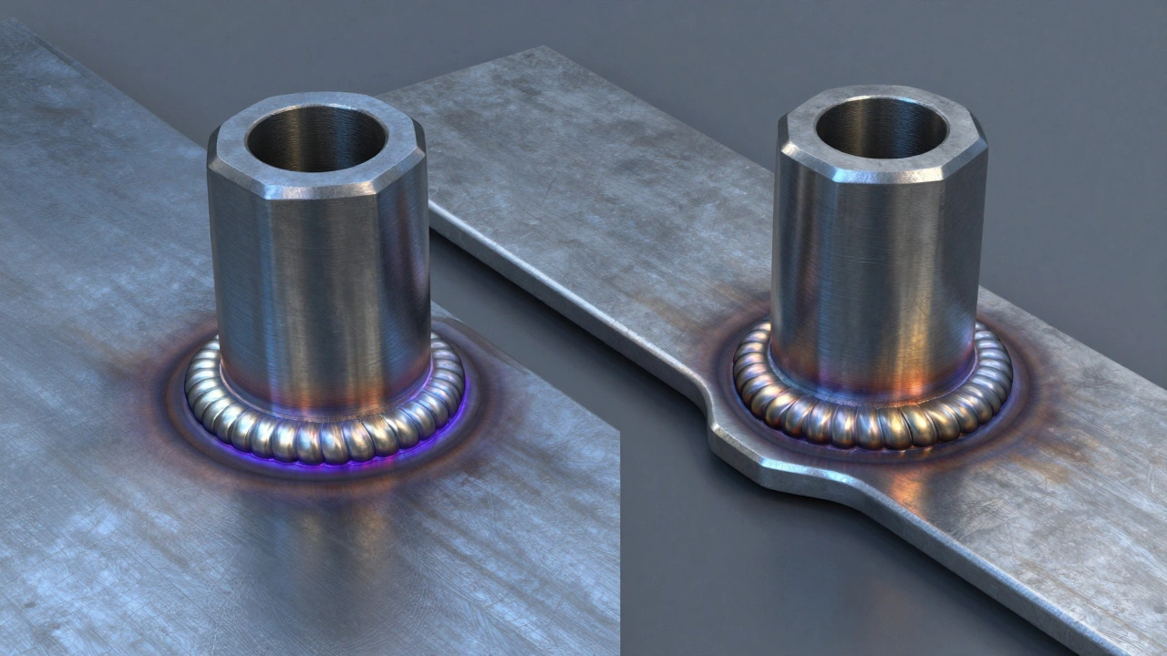 Сравнение правильного сварочного шва и деформированной детали из-за перегрева